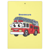 Niedlicher Motor Cartoon Klemmbrett (Rückseite)