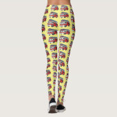 Niedlicher Motor Cartoon Leggings (Rückseite)
