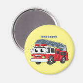 Niedlicher Motor Cartoon Magnet (Vorderseite/Rückseite)