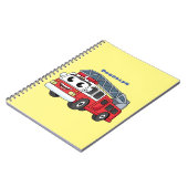 Niedlicher Motor Cartoon Notizblock (Linke Seite)