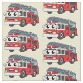 Niedlicher Motor Cartoon Stoff (Nahaufnahme)