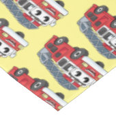 Niedlicher Motor Cartoon Tischdecke (Schrägansicht)