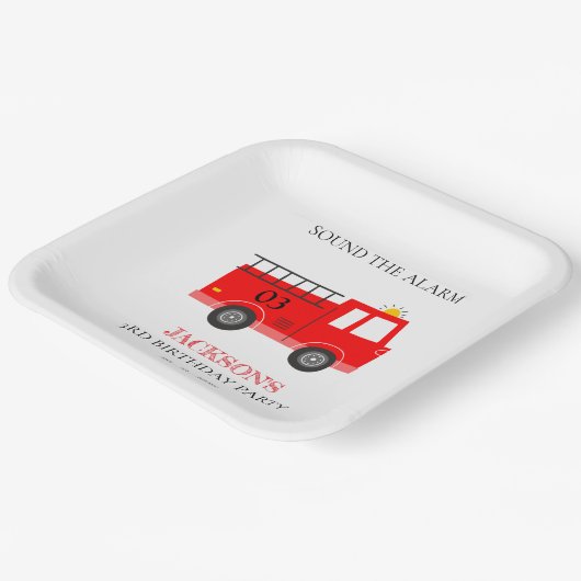 Niedlicher Motor eines Rotmarschschiffes aller Alt Pappteller (Gewinkelt)