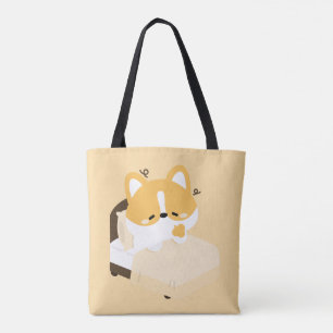 Niedlicher müder Corgi Tasche