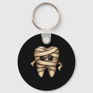Niedlicher Mummy Tooth Dentist Spooky Halloween Za Schlüsselanhänger