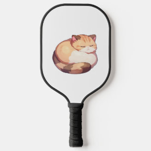 Niedlicher Munchkin Cat Sleeping Classic T - Shirt Pickleball Schläger