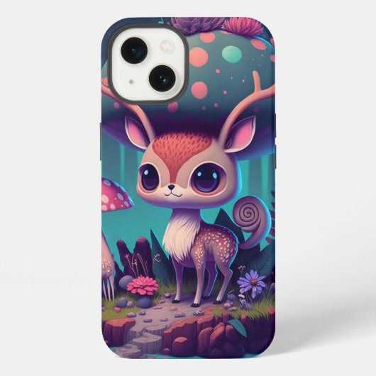 Niedlicher Mushroom Deer Fantasy Case-Mate iPhone  Hülle (Rückseite)