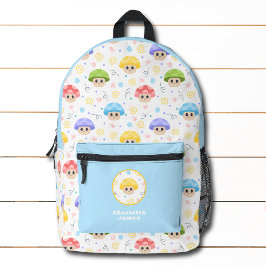 Niedlicher Mushroom Kinder Cartoon Personalisierte Bedruckter Rucksack