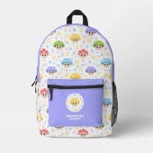 Niedlicher Mushroom Kinder Cartoon Personalisierte Bedruckter Rucksack (Vorderseite)