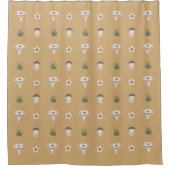 Niedlicher Mushroom Pattern Duschvorhang (Vorderseite)