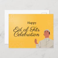 Niedlicher muslimischer Junge und Mädchen Eid Muba