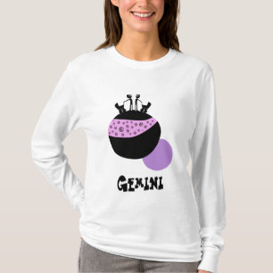 Niedlicher Mutterschaftsdie zwillings-Tierkreis T-Shirt