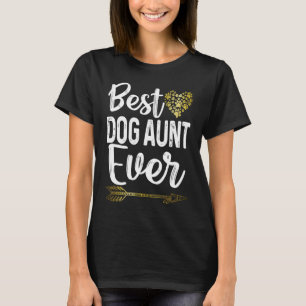 Niedlicher Muttertag Coole Tante Beste Hundetante  T-Shirt