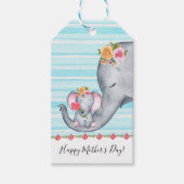 Niedlicher Muttertag der Elefanten Geschenkanhänger (Vorderseite)