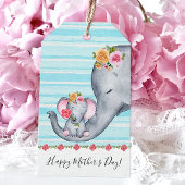 Niedlicher Muttertag der Elefanten Geschenkanhänger