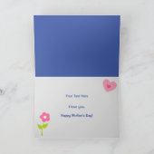 Niedlicher Muttertag der Elefanten Mama und Baby Karte (Innenseite)