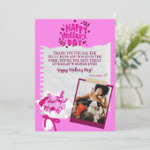 Niedlicher Muttertag der Haustiere Personalisiert Feiertagskarte (Stehend Vorderseite)