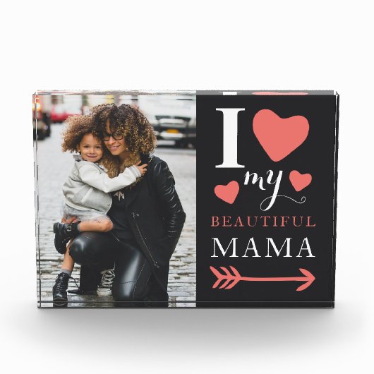 Niedlicher Muttertag Fotoblock (Vorderseite)