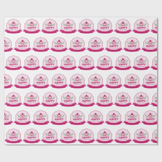 Niedlicher Muttertag Geschenkpapier (Flach)