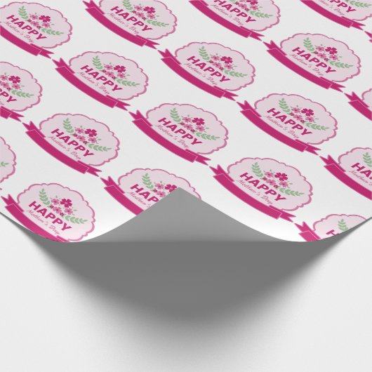 Niedlicher Muttertag Geschenkpapier (Ecke)