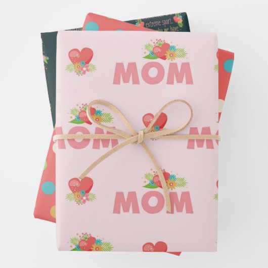 Niedlicher Muttertag Geschenkpapier Set (Beispiel)