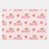Niedlicher Muttertag Geschenkpapier Set (Vorderseite)