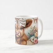 Niedlicher Muttertag/Mutterkühe Kaffeetasse (VorderseiteRechts)