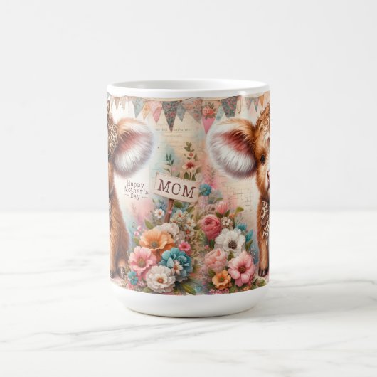 Niedlicher Muttertag/Mutterkühe Kaffeetasse (Mittel)