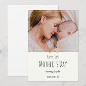 niedlicher Muttertag Personalisiert Feiertagskarte (Vorne/Hinten)