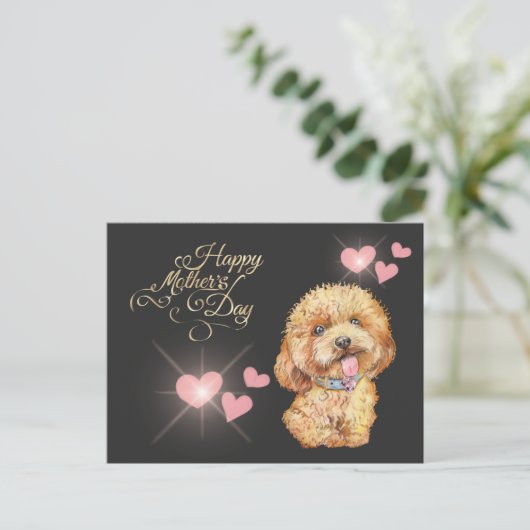 Niedlicher Muttertag Postkarte (Stehend Vorderseite)