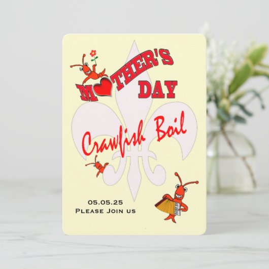 Niedlicher Muttertagskraubkohl Einladung (Stehend Vorderseite)