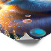 Niedlicher Mystischer Fox im verzauberten Wald Per Poster (Ecke)