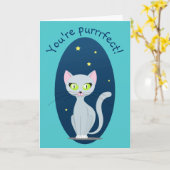 Niedlicher Nachthimmel Cartoon Sonniger Text Benut Karte (Gelbe Blume)