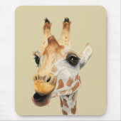 Niedlicher naher hoher GiraffeWatercolor Mousepad (Vorne)