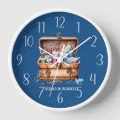 niedlicher Nähfortschritt Uhr (Vorderseite)