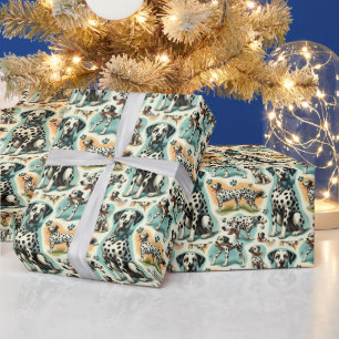 Niedlicher nahtloser Dalmatiner Geschenkpapier