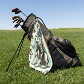 Niedlicher nahtloser Dalmatiner Golfhandtuch (Gras)