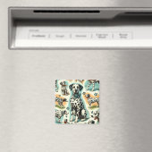 Niedlicher nahtloser Dalmatiner Magnet (In Situ (Geschirrspüler))