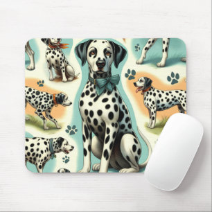 Niedlicher nahtloser Dalmatiner Mousepad