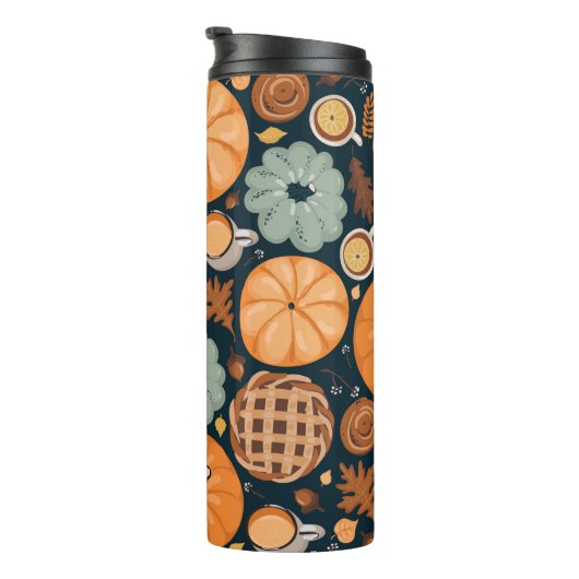 Niedlicher nahtloser Herbstverlauf Thermosbecher (Nach rechts gedreht)