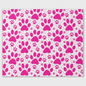 Niedlicher nahtloser rosafarbener Pink Print Holid Geschenkpapier (Flach)