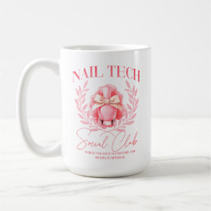 Niedlicher Nail Tech Coquette Nail Polnischer Sozi Kaffeetasse