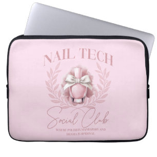 Niedlicher Nail Tech Coquette Nail Polnischer Sozi Laptopschutzhülle