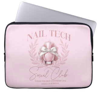 Niedlicher Nail Tech Coquette Nail Polnischer Sozi Laptopschutzhülle