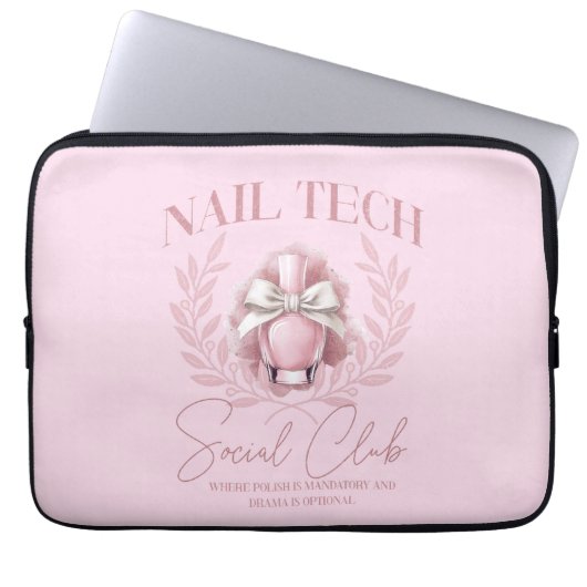 Niedlicher Nail Tech Coquette Nail Polnischer Sozi Laptopschutzhülle (Vorderseite)