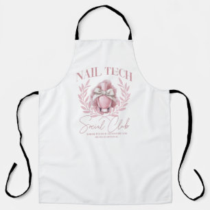 Niedlicher Nail Tech Coquette Nail Polnischer Sozi Schürze