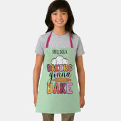 Niedlicher Name Bäcker backen Mädchen Schürze (Insitu)