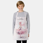 Niedlicher Name der Ballerina-Schrift Schürze (Getragen)