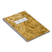 Niedlicher Name der Goldlackfarbe Personalisiert Notizblock (Rechte Seite)