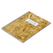 Niedlicher Name der Goldlackfarbe Personalisiert Notizblock (Linke Seite)